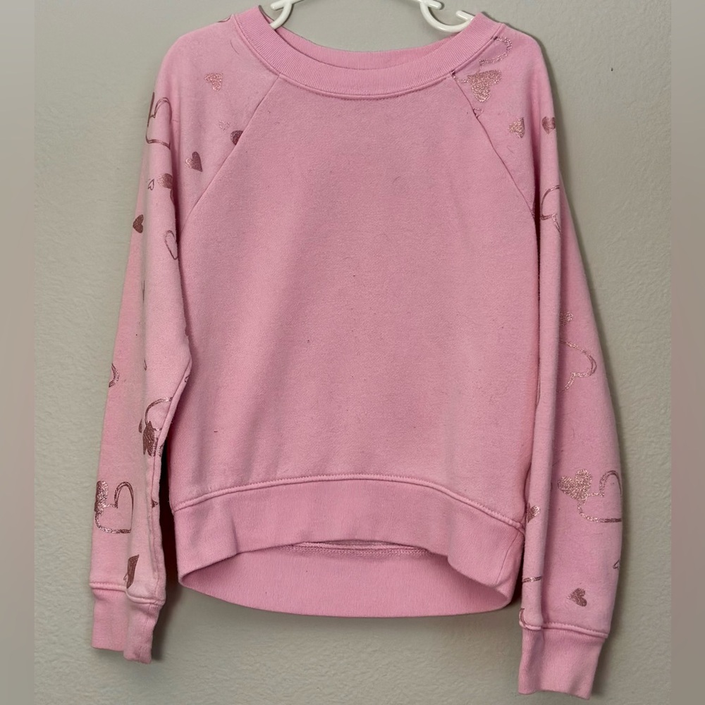 Athletic Works Girls Hearts Sweatshirt
